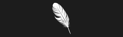 Classic Quill brush stroke preview from Realistic Feathers for Procreate
