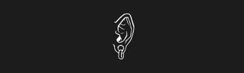 Lobe Piercing Clean brush stroke preview from Ears Design Kit for Procreate