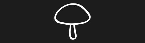 Outline Mushroom 5 brush stroke preview from Mushrooms for Procreate