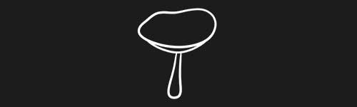 Outline Mushroom 7 brush stroke preview from Mushrooms for Procreate