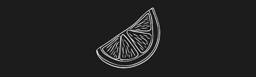 Lemon 1 brush stroke preview from Fruit Sketches for Procreate