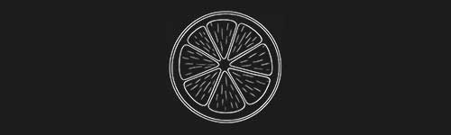 Orange 2 brush stroke preview from Fruit Sketches for Procreate