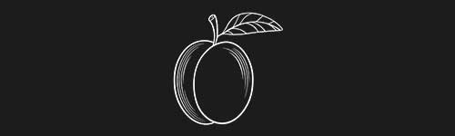Plum brush stroke preview from Fruit Sketches for Procreate