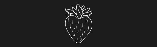 Strawberry brush stroke preview from Fruit Sketches for Procreate