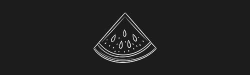 Watermelon 3 brush stroke preview from Fruit Sketches for Procreate