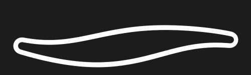 Double Outline #2 brush stroke preview from Kunchevsky Brushes for Procreate