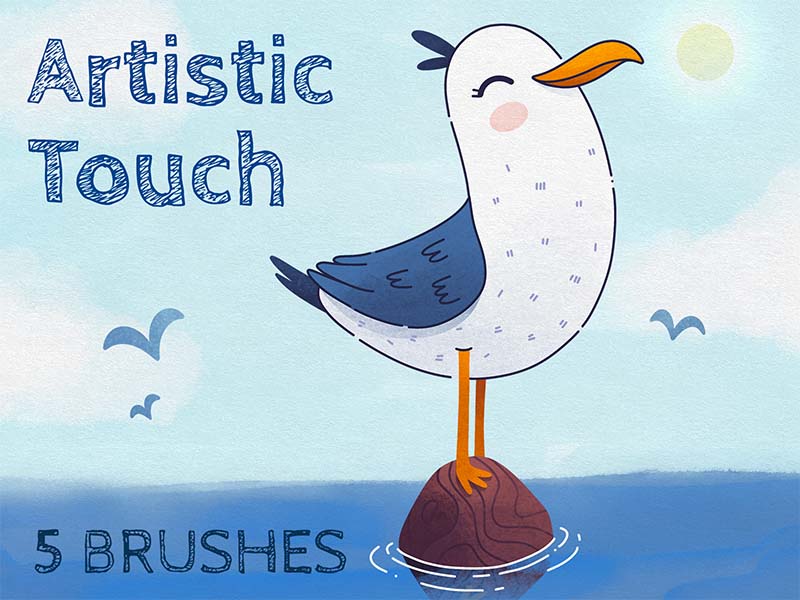Artistic Touch Procreate brush pack preview