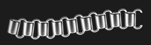 Chain Belt brush stroke preview from Realistic Chains for Procreate