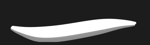 Flat 3D brush stroke preview from Kunchevsky Brushes for Procreate