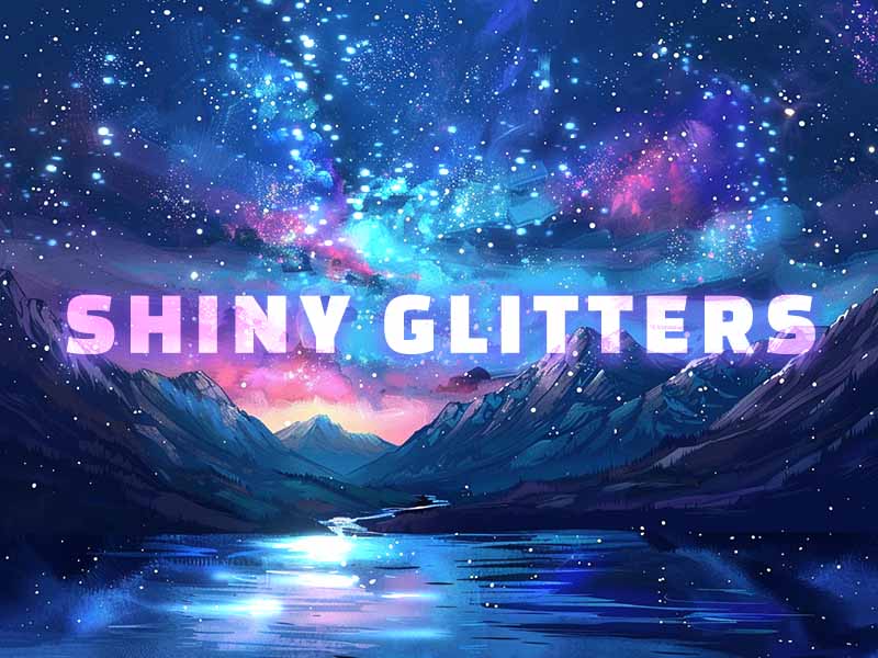 Shiny Glitters Procreate brush pack preview