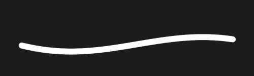 Smoothline brush stroke preview from Essential Brushes for Procreate
