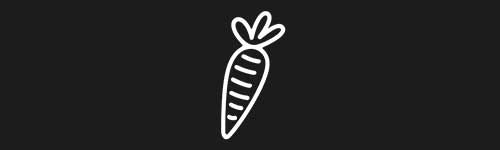 Carrot brush stroke preview from Doodle Stamps Vol.1 for Procreate