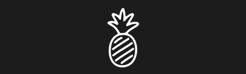 Pineapple brush stroke preview from Doodle Stamps Vol.1 for Procreate