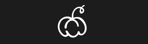 Pumpkin brush stroke preview from Doodle Stamps Vol.1 for Procreate