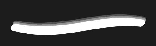 Calm Lines brush stroke preview from 3D Brushes for Procreate