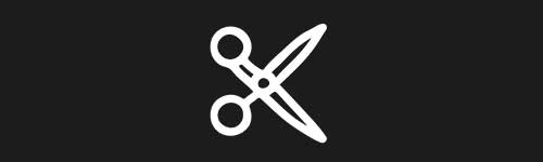 Scissors brush stroke preview from Doodle Stamps Vol.1 for Procreate