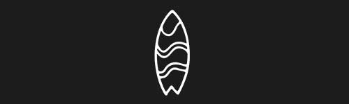 Surfboard 1 brush stroke preview from Doodle Stamps Vol.1 for Procreate