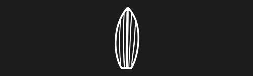 Surfboard 2 brush stroke preview from Doodle Stamps Vol.1 for Procreate