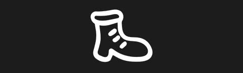 Boot brush stroke preview from Doodle Stamps Vol.2 for Procreate