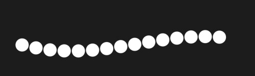 Intense Dots brush stroke preview from Dots and Dashes for Procreate