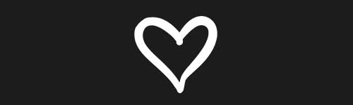 Heart 1 brush stroke preview from Doodle Stamps Vol.2 for Procreate