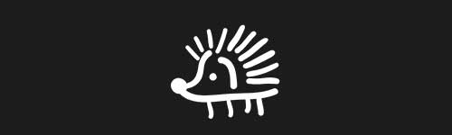 Hedgehog 3 brush stroke preview from Doodle Stamps Vol.2 for Procreate