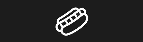Hotdog brush stroke preview from Doodle Stamps Vol.2 for Procreate