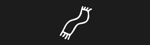 Scarf Flat brush stroke preview from Doodle Stamps Vol.2 for Procreate
