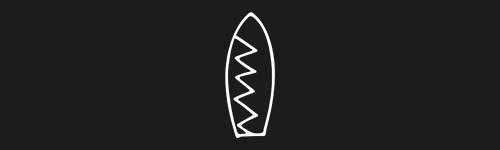 Surfboard 2 brush stroke preview from Doodle Stamps Vol.2 for Procreate