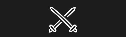 Swords Crossed brush stroke preview from Doodle Stamps Vol.2 for Procreate