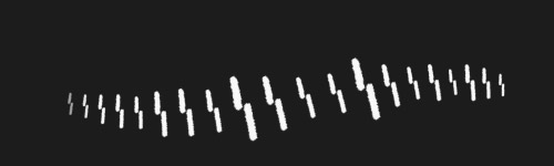 Shifted Hatch brush stroke preview from Dynamic Hatching for Procreate