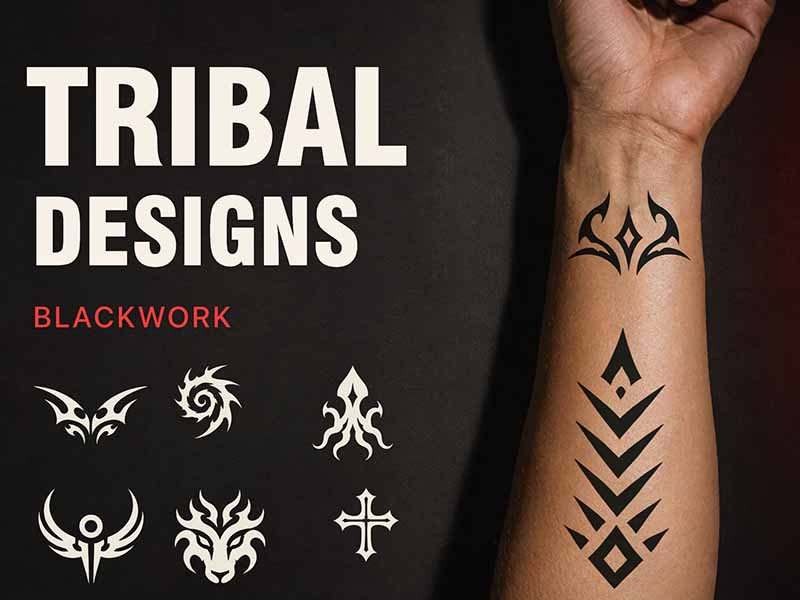 Tribal Designs Procreate brush pack preview