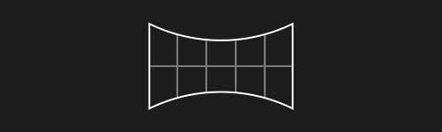 Bulged In Rect S2 brush stroke preview from Lettering Grids for Procreate