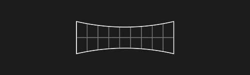Bulged In Rect L2 brush stroke preview from Lettering Grids for Procreate