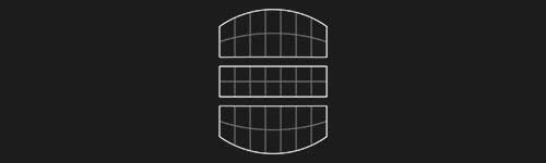 Composition 4 brush stroke preview from Lettering Grids for Procreate
