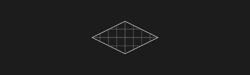 Rhombus M brush stroke preview from Lettering Grids for Procreate