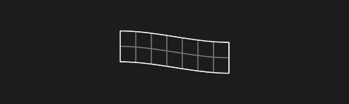 Wave Left M1 brush stroke preview from Lettering Grids for Procreate