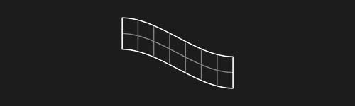 Wave Left M3 brush stroke preview from Lettering Grids for Procreate