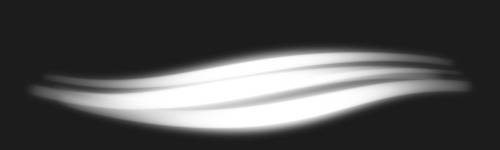 Radiant Rays brush stroke preview from Neon Glow for Procreate