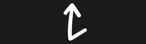 Arrow 1 brush stroke preview from Doodle Stamps Vol.3 for Procreate