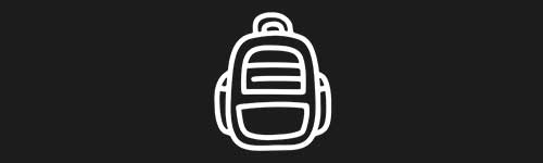 Backpack brush stroke preview from Doodle Stamps Vol.3 for Procreate