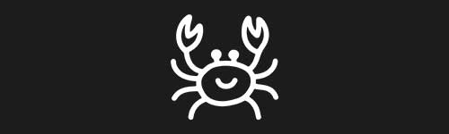 Crab brush stroke preview from Doodle Stamps Vol.3 for Procreate