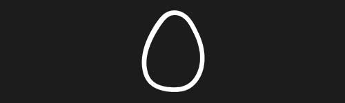 Egg Flat brush stroke preview from Doodle Stamps Vol.3 for Procreate