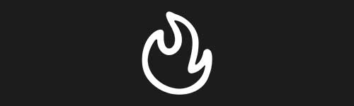 Fire 1 brush stroke preview from Doodle Stamps Vol.3 for Procreate