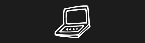 Laptop brush stroke preview from Doodle Stamps Vol.3 for Procreate