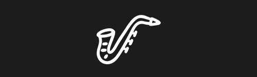 Saxophone brush stroke preview from Doodle Stamps Vol.3 for Procreate
