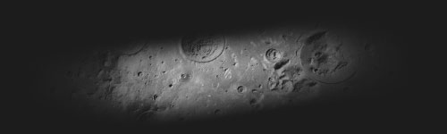 Crater Planet brush stroke preview from Space Textures for Procreate