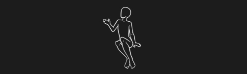 Hand Raised Right Clean brush stroke preview from Women Poses for Procreate
