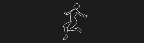 Dance Leap Right Clean brush stroke preview from Women Poses for Procreate