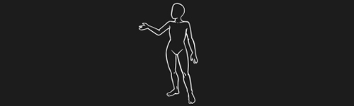 Speaking Pose Right Clean brush stroke preview from Women Poses for Procreate